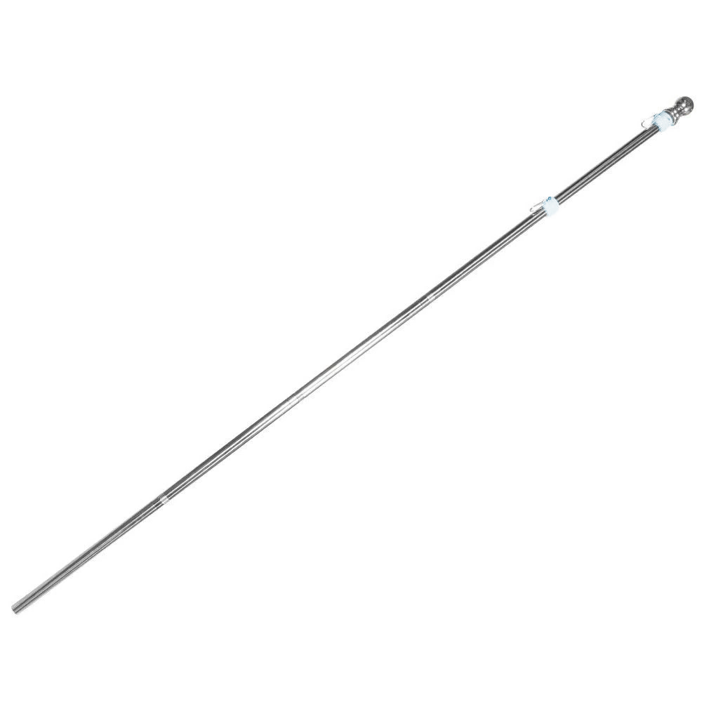 6ft Heavy Duty Adjustable Stainless Steel Flag Pole Rotating Anti-Tangle Design