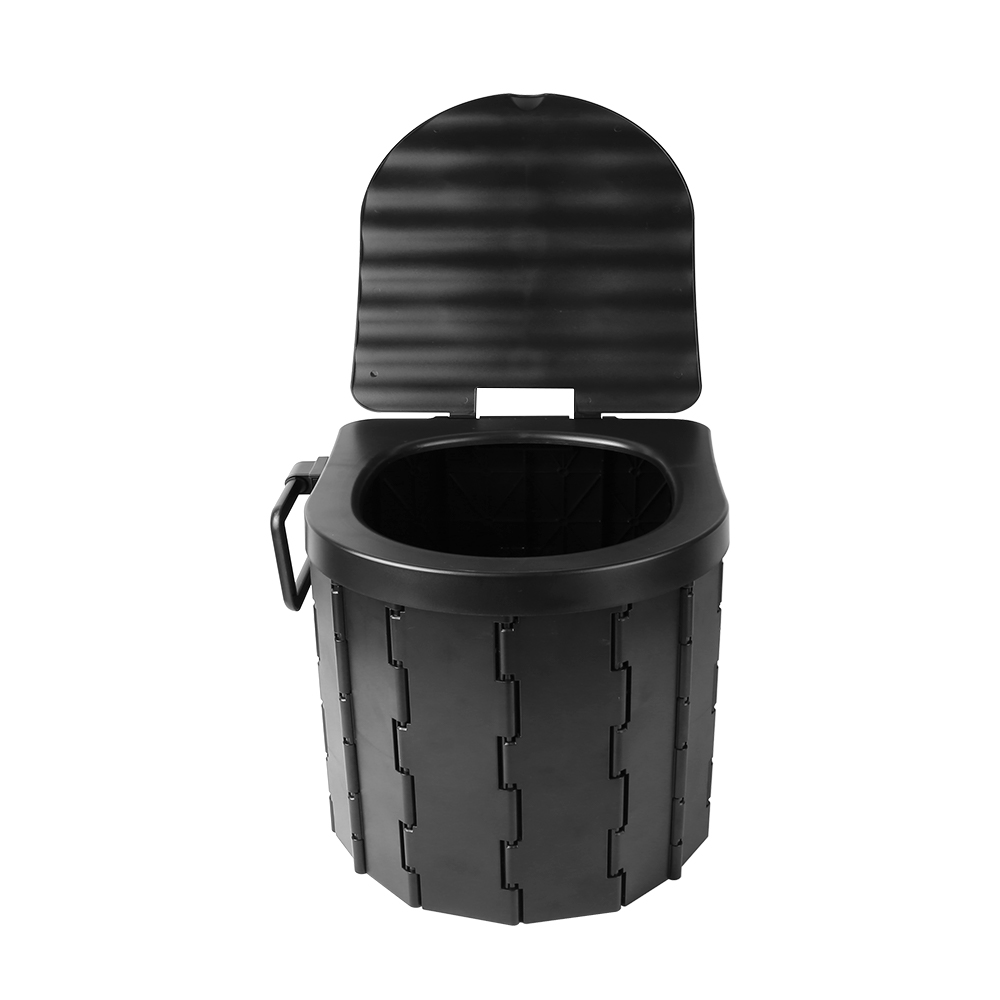 Folding Toilet Car Outdoor Travel Potty Portable for Camping Hiking with 12 Garbage Bags