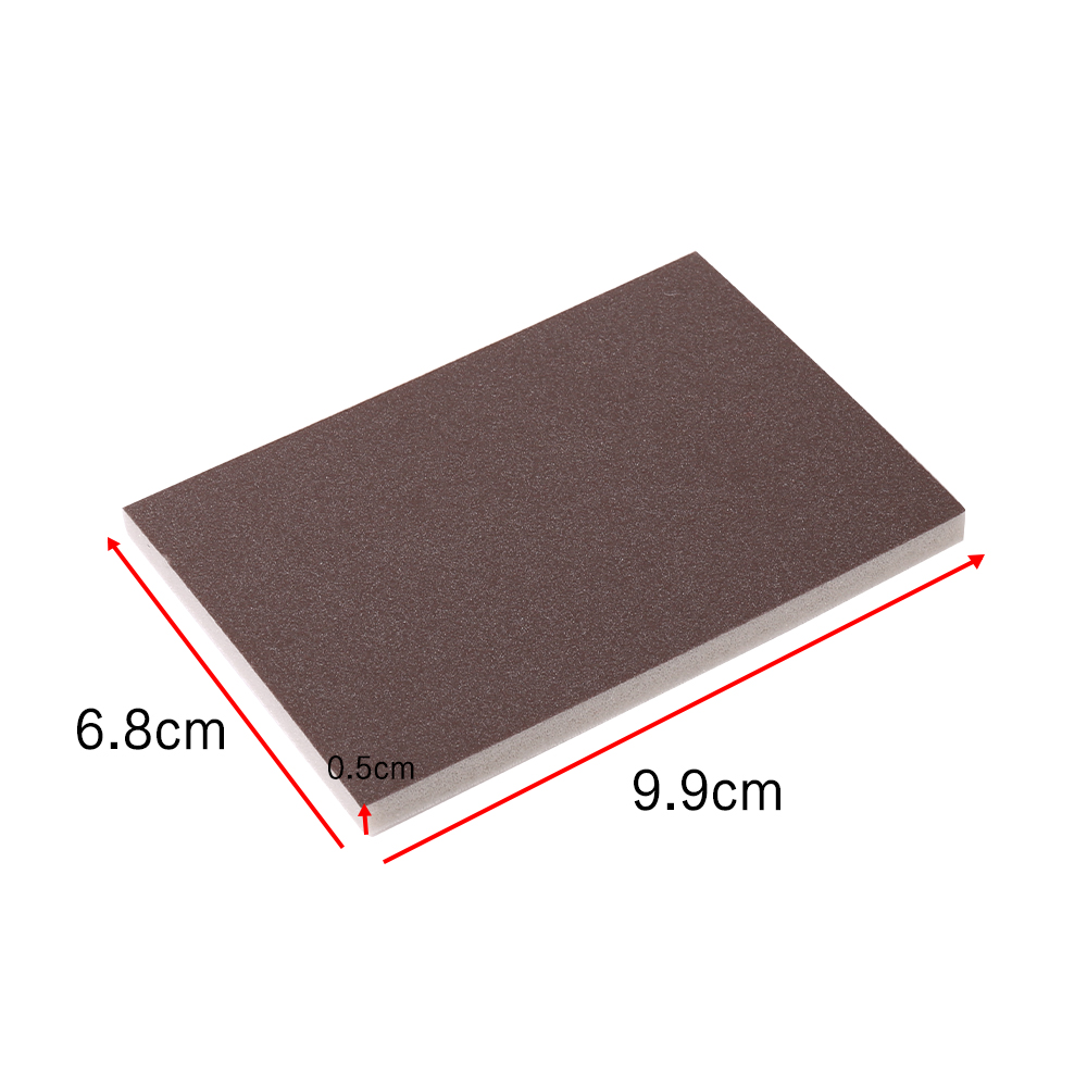 25pcs Double Side Wet Dry Sanding Sponge Pads Foam Sandpaper Blocks Brown