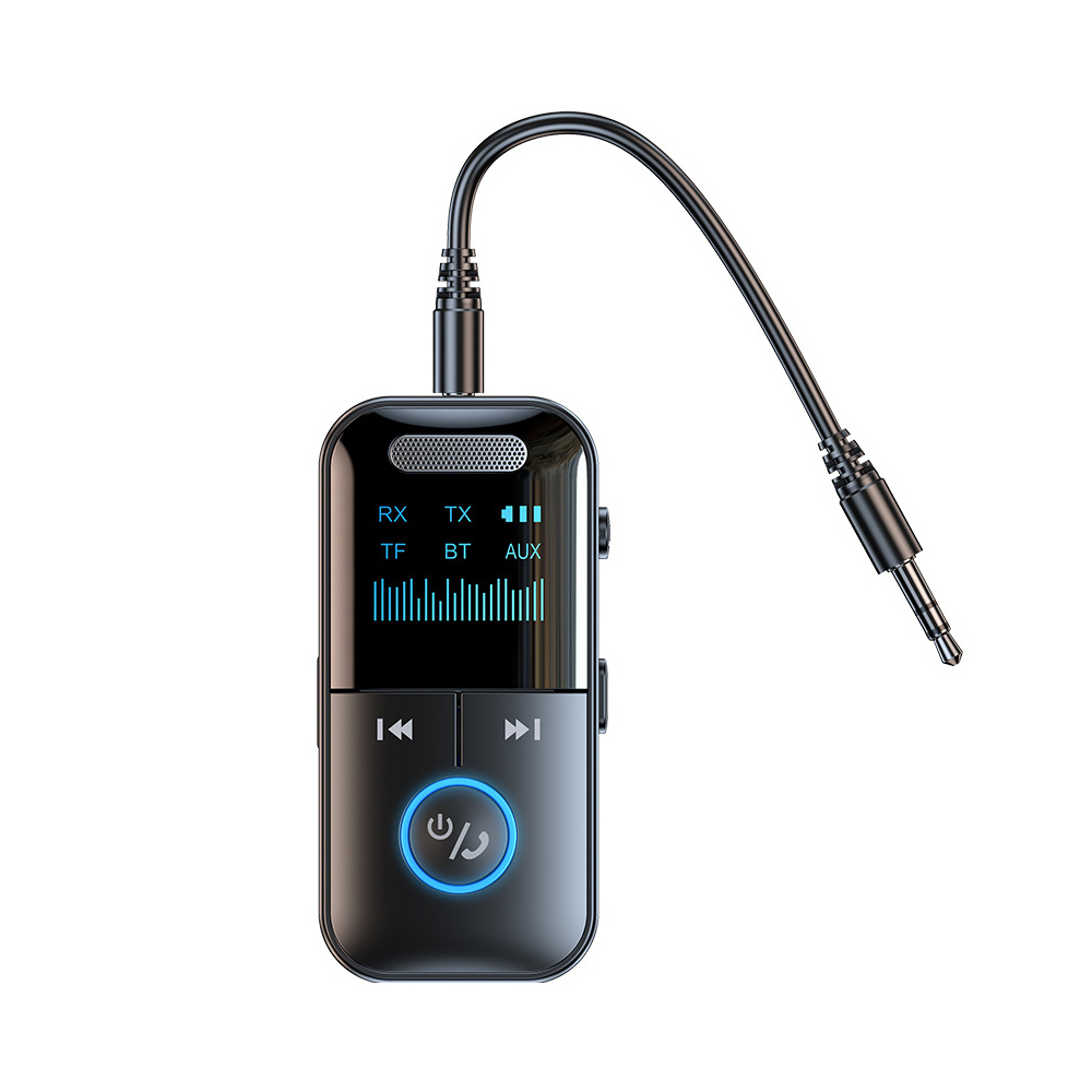 Bluetooth Audio Adapter Wireless Receiver Transmitter MP3 Player with 3.5mm Aux for Headphones HiFi Speaker