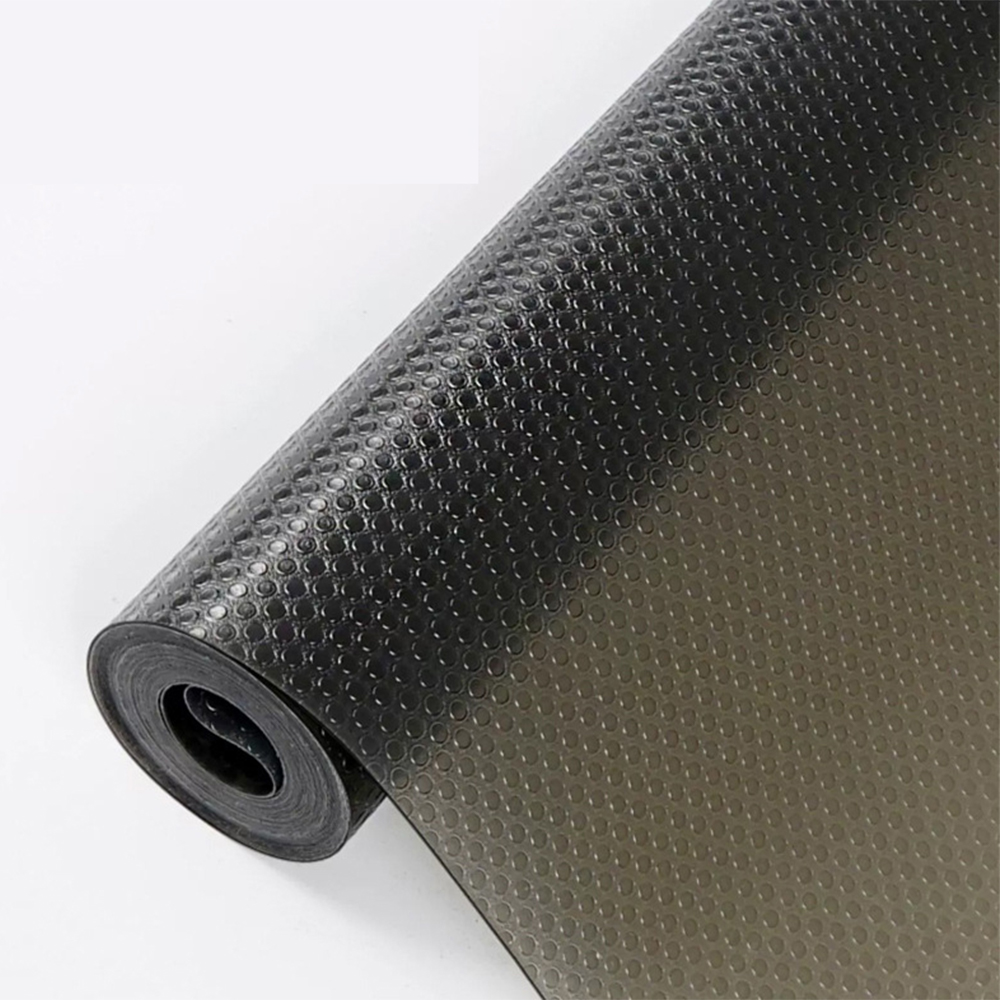 Drawer Liners Cupboard Liners Non-Slip Shelf Mats Fridge Liners 55 x 500cm Black