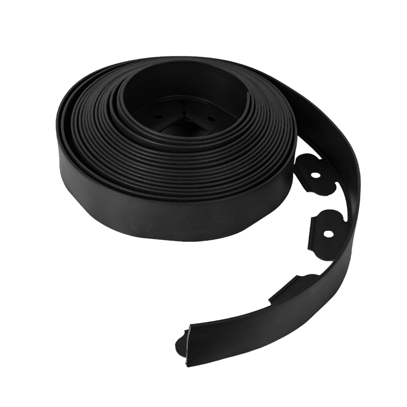 10 Metre Flexible Garden Border Edging for Grass Lawn Path with Pegs Black