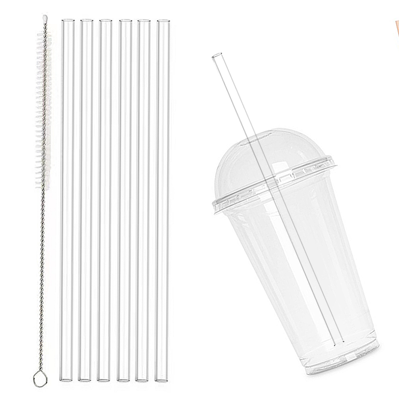 6pcs Replacement Straws with Cleaning Brush for Stanley 40oz Tumbler Long Cup Water Bottle