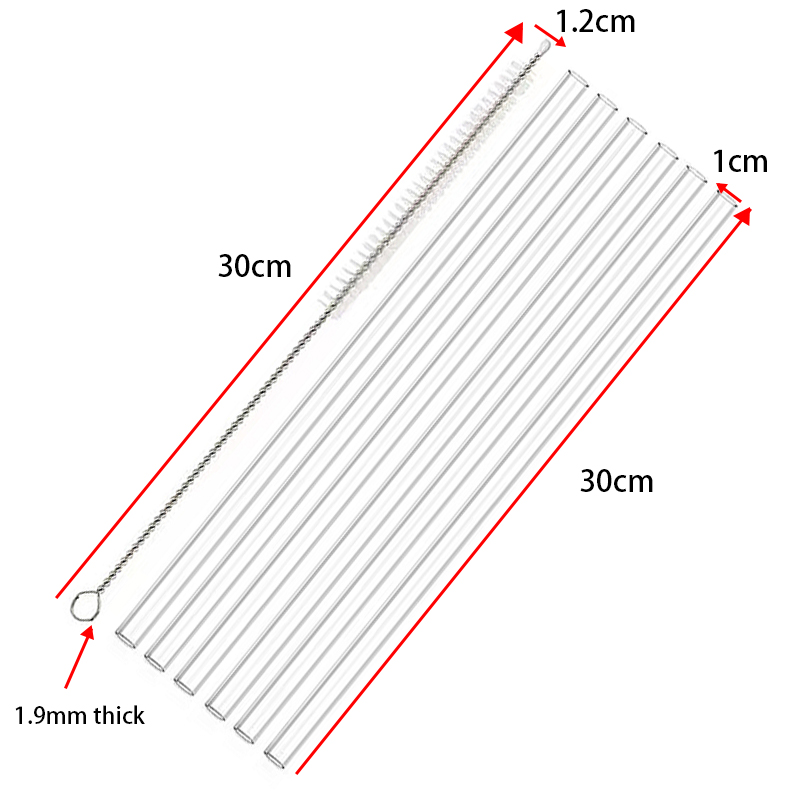 6pcs Replacement Straws with Cleaning Brush for Stanley 40oz Tumbler Long Cup Water Bottle