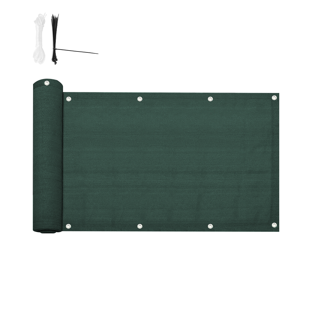 4.8m Green Garden Fence Cover Cloth Privacy Screen Fabric Shade Tarp Netting Mesh Cloth