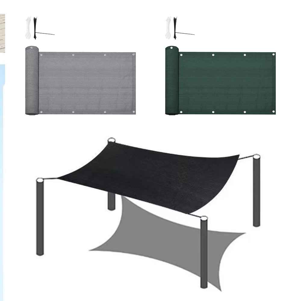 4.8m Green Garden Fence Cover Cloth Privacy Screen Fabric Shade Tarp Netting Mesh Cloth