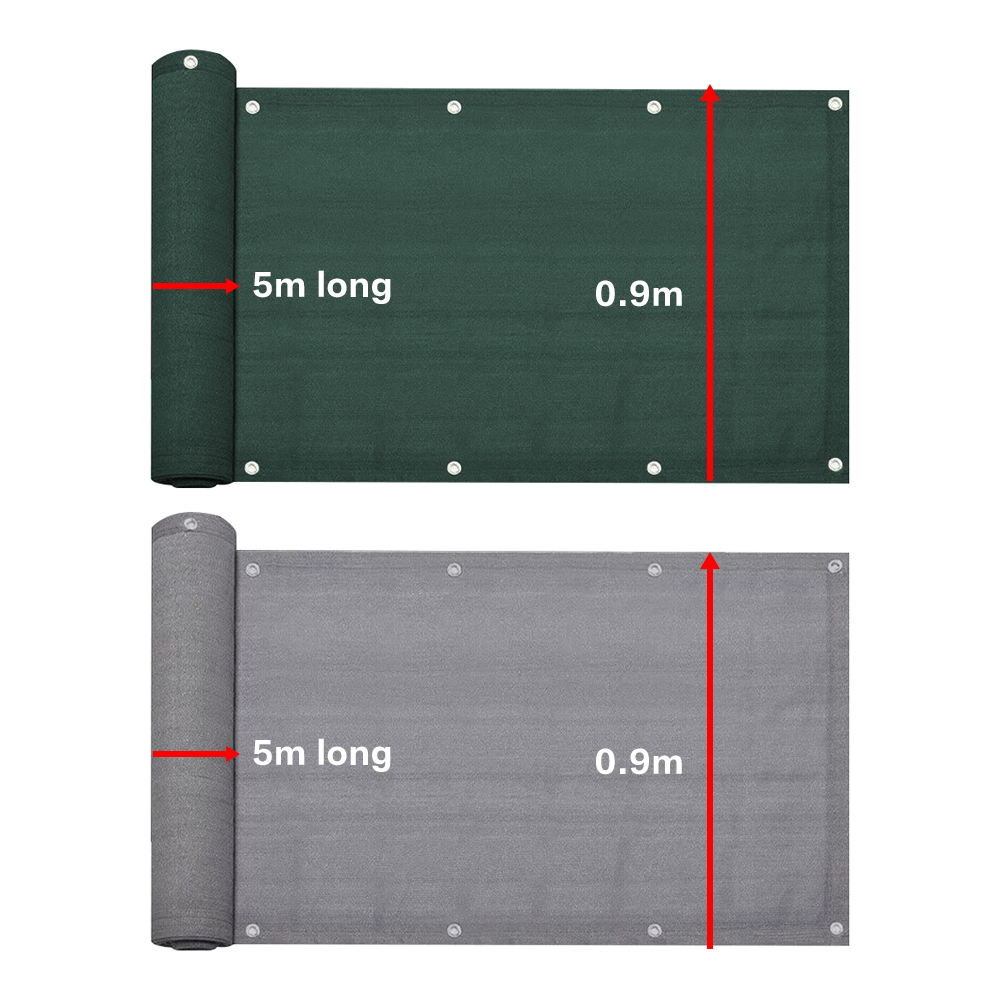 4.8m Green Garden Fence Cover Cloth Privacy Screen Fabric Shade Tarp Netting Mesh Cloth