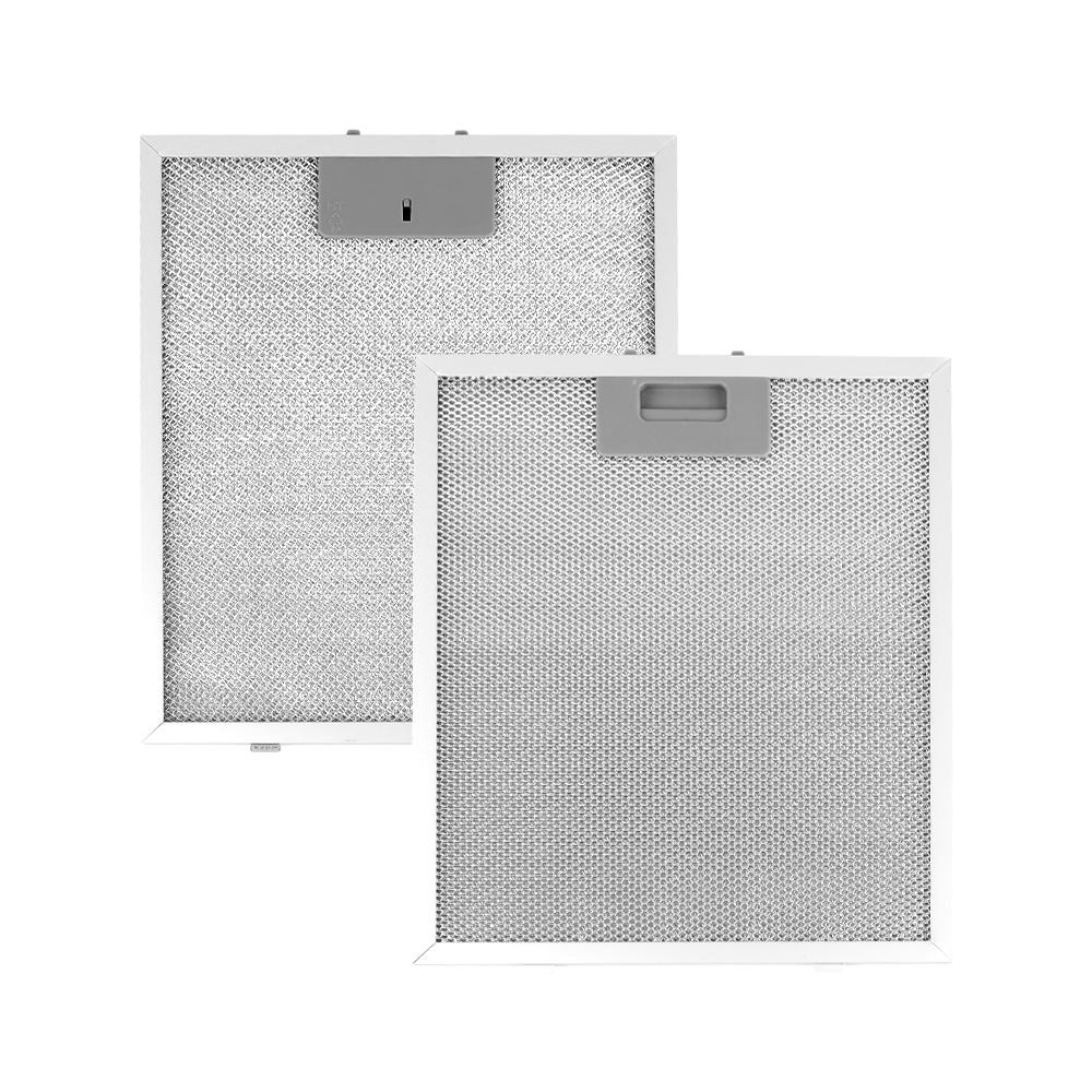 2pcs Replacement Kitchen Cooker Hood Filter Metal Mesh Grease Filter