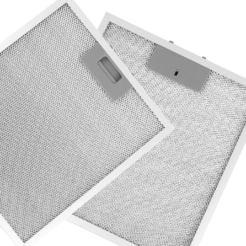 2pcs Replacement Kitchen Cooker Hood Filter Metal Mesh Grease Filter