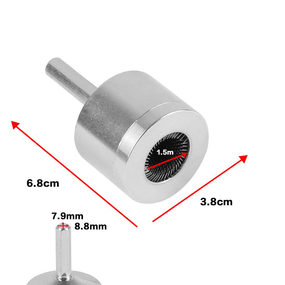 15mm Metal Copper Pipe Cleaner Brush Metal Drill Useful Tube Cleaning Tool