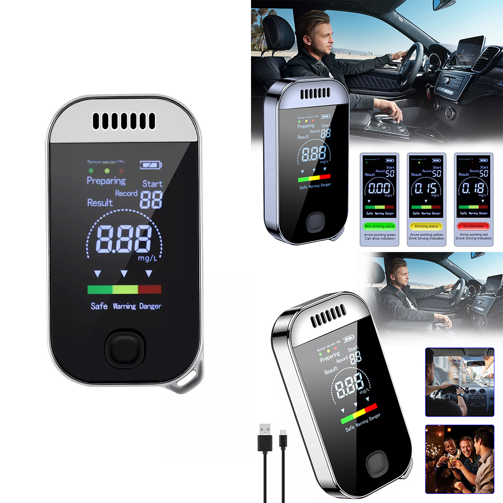 Portable LCD Digital Breath-Alcohol Tester Breathalyser Self Analyzer