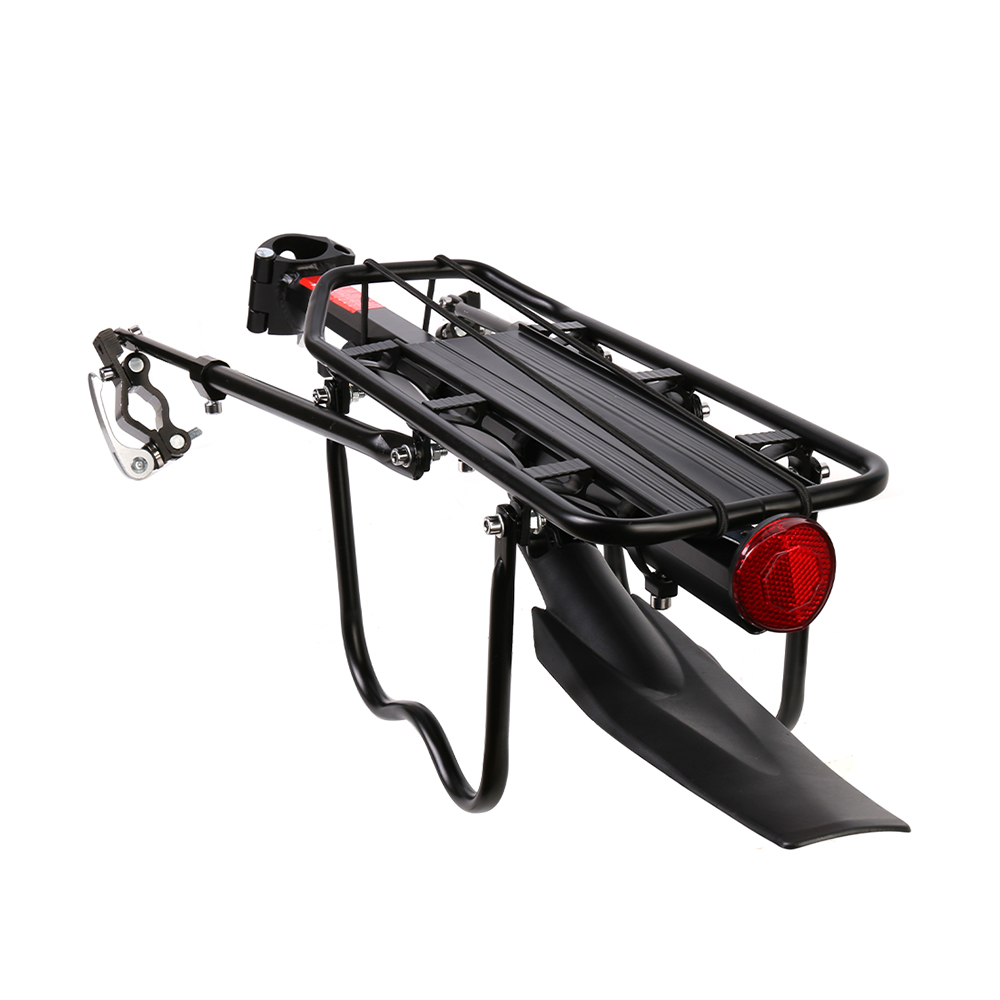Mountain Bike Rear Pannier Rack Bicycle Rear Carrier with Adjustable Fender