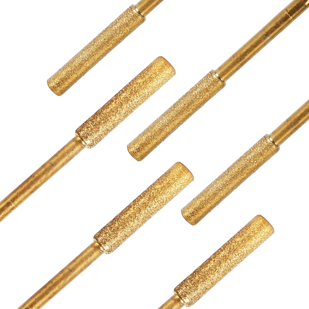 12 Pcs 4mm Diamond Chainsaw Sharpener Burr Grinder Chain Saw Drill Bits