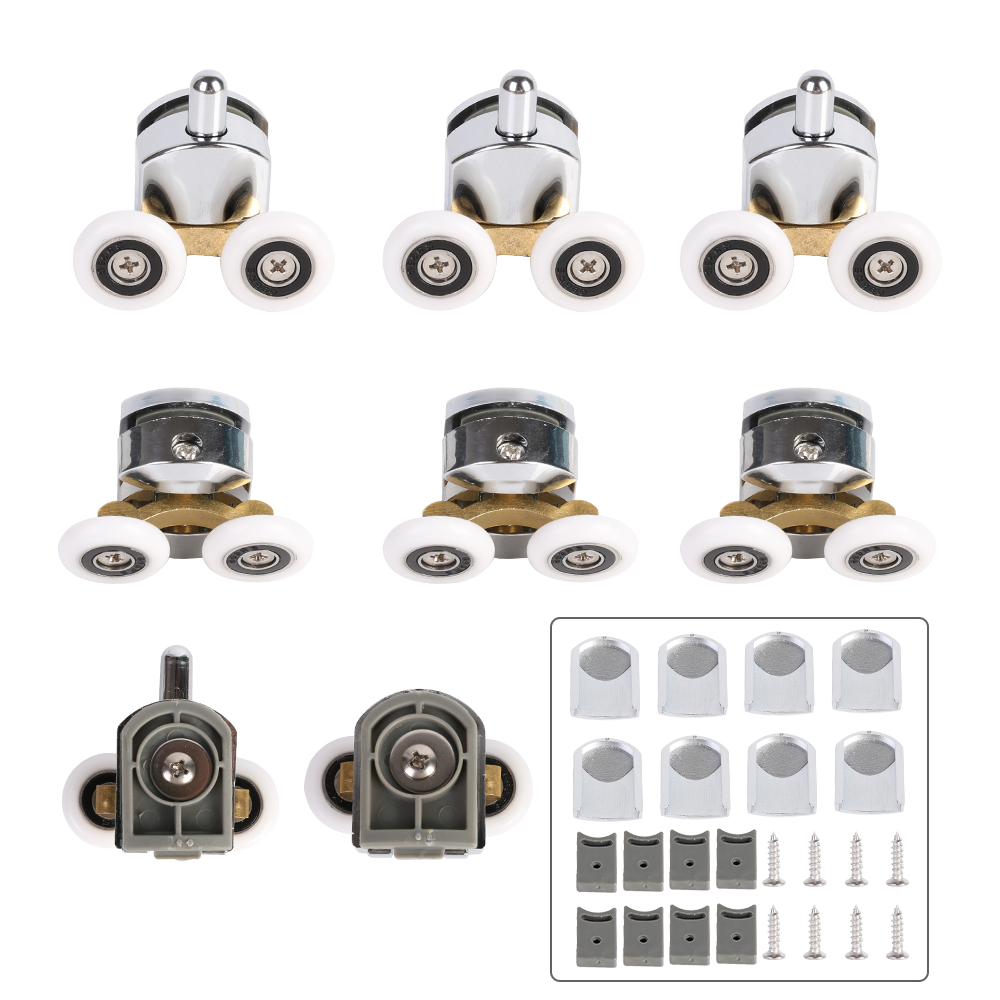 8 Pcs Shower Door Rollers 25mm Replacement Sliding Shower Door Runners Wheels