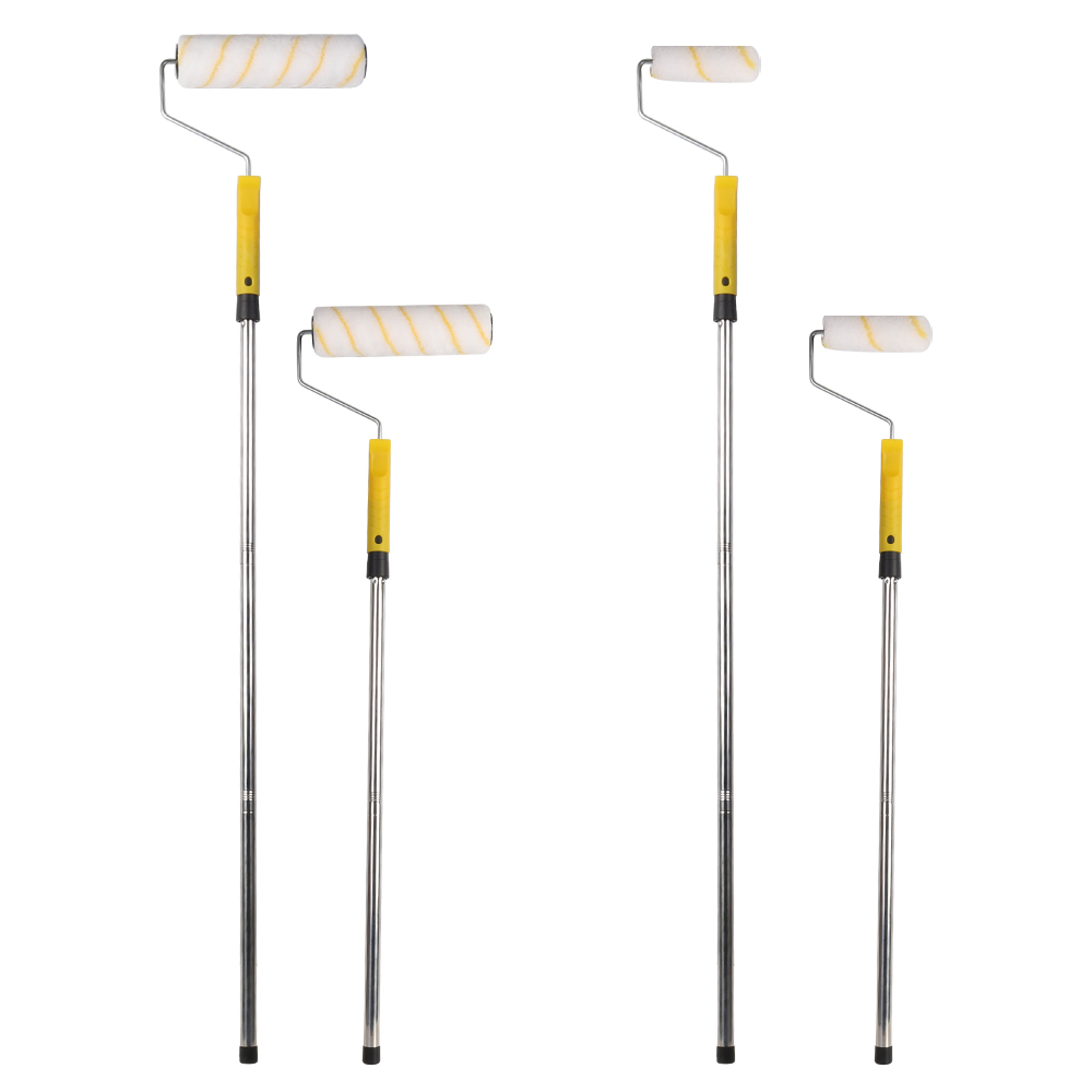 Paint Rollers with Extension Pole Tray Paint Brush Roller Sleeves Set