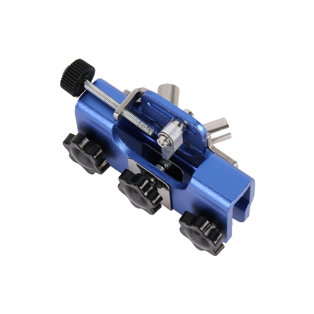 Blue Hand-Cranked Chainsaw Sharpener Jig Portable Easy Clip Sharpening Tool