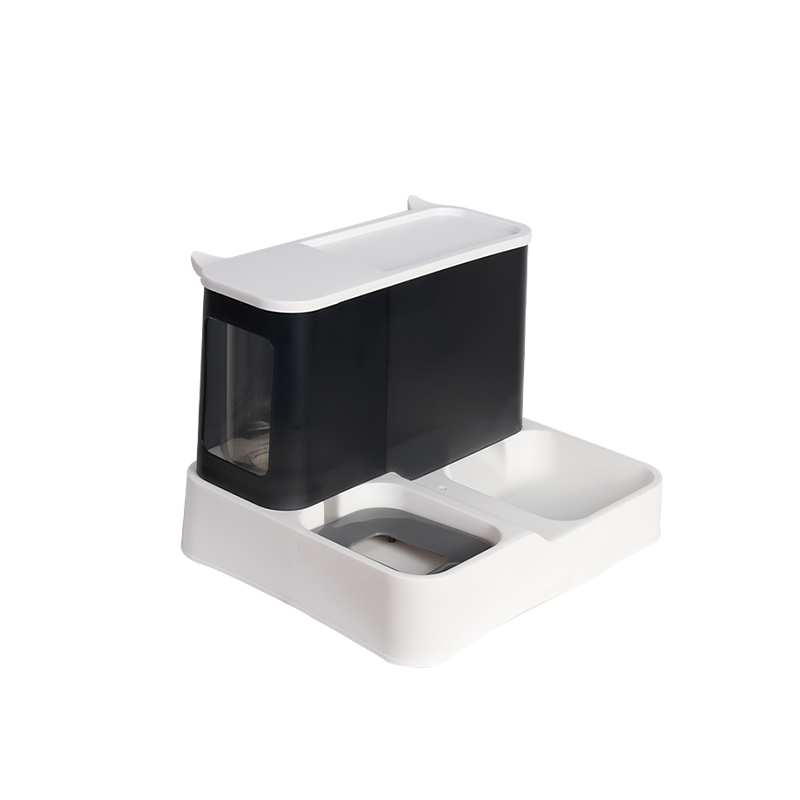 2 in 1 Automatic Pet Feeder Food Water Dispenser Bowl with Bottle