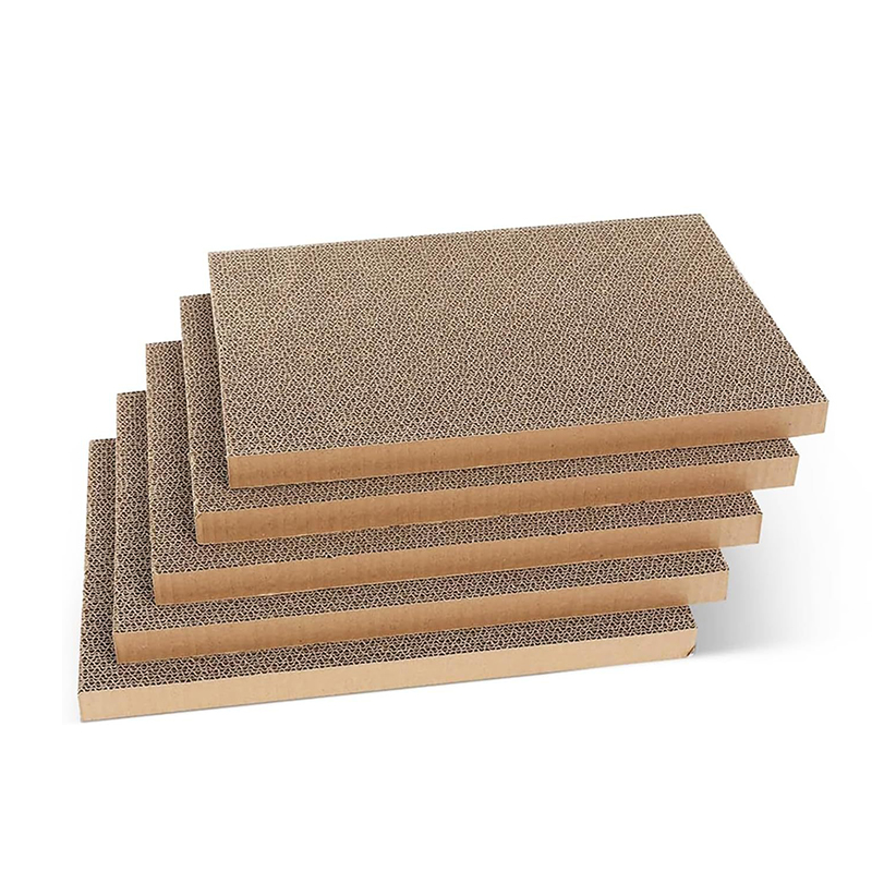 5PCS Reversible Corrugated Cat Scratching Board Cardboard Refill Pad Scratch Bed