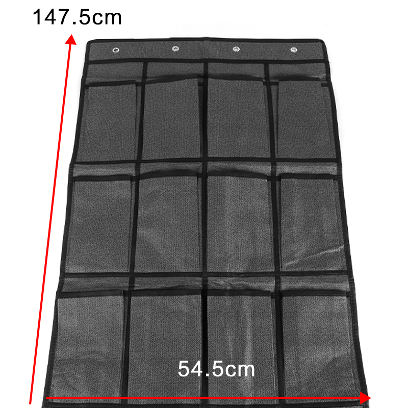 24 Pocket Hanging Shoe Storage Rack Over Door Organizer