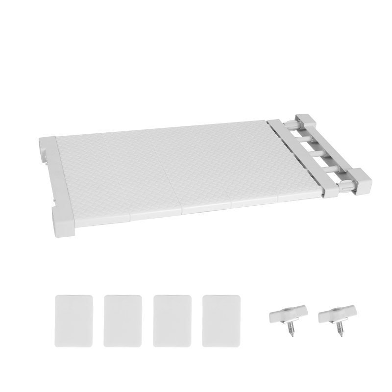 Extendable Shelf Divider Easy Install Closet and Cupboard Organizer Rack