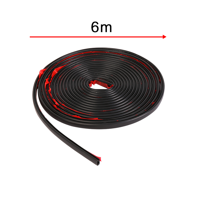 6M Rubber Foam Weatherstrip Tape Adhesive Draught Excluder