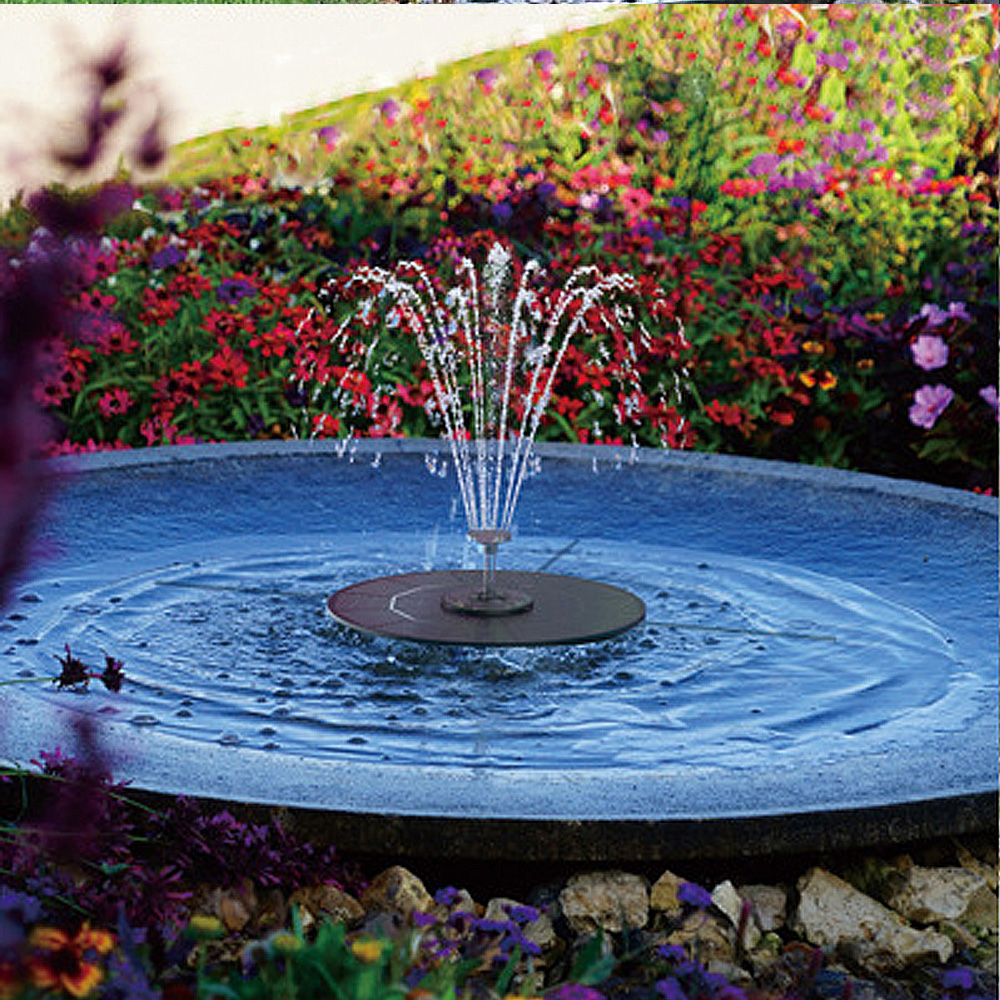 Solar Water Pump Water Fountain with Battery for Garden Pond Bird Bath Fish Tank 5.5W