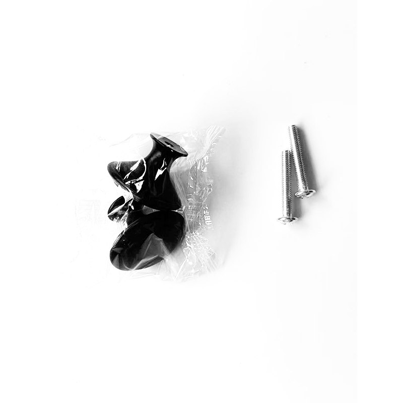 2pcs Black Stainless Steel Door Knobs for Cabinet Handles Cupboard Drawer