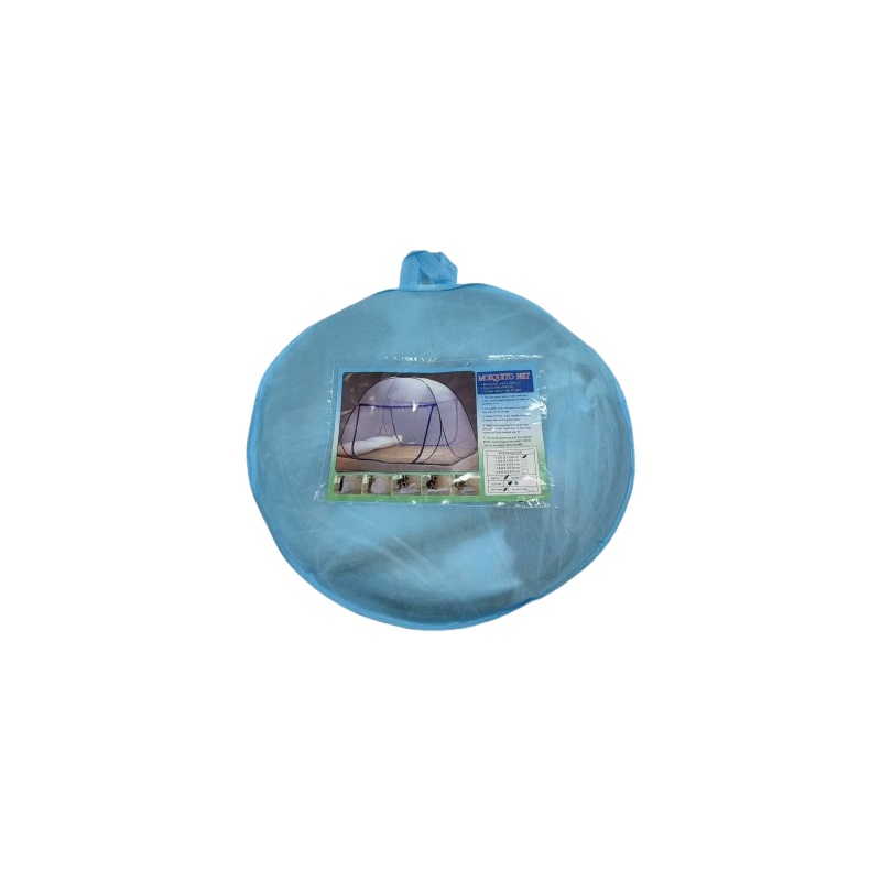 Pop-Up Yurt Mosquito Net Tent Lace Canopy with Single Door 100 x 190cm Coffee