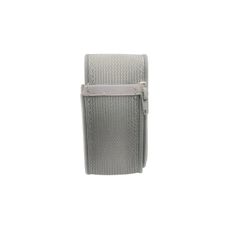 120cm Grey Cable Management Zip Sleeve Wire Organizer Cover