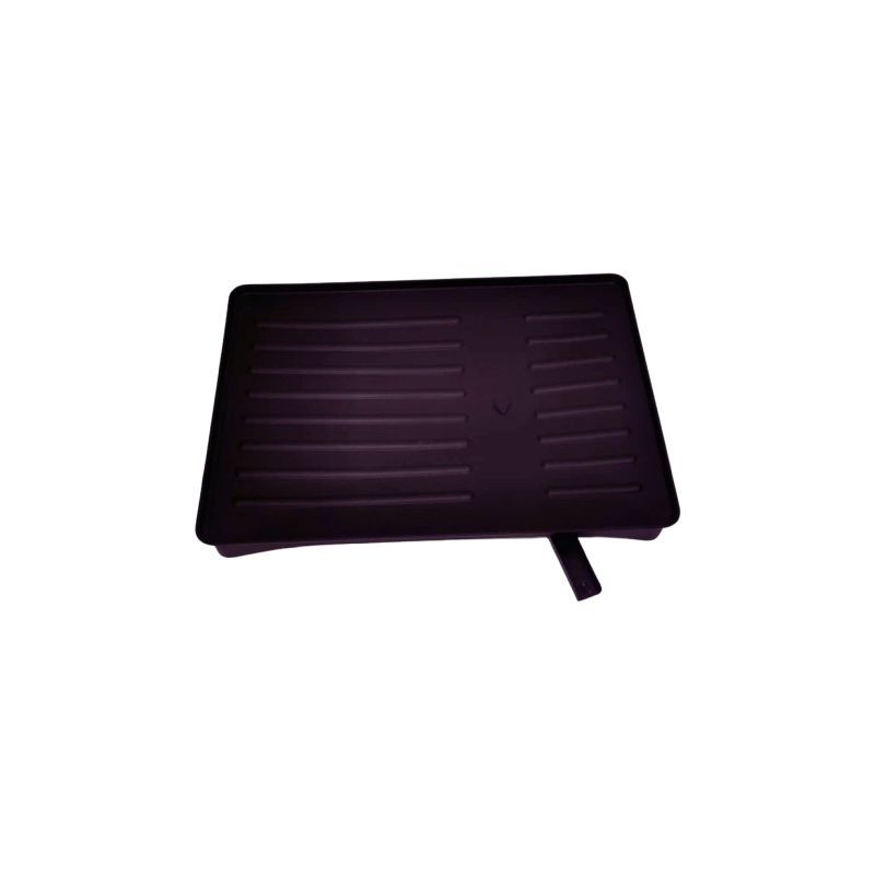 2 Tier Sink Dish Drainer Rack with Drip Tray Plate Rack and Cutlery Holder Black