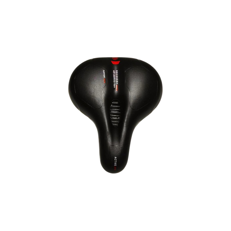 Wide Extra Comfortable Gel Bicycle Saddle Seat Sporty Cruiser Bike Pad - Red