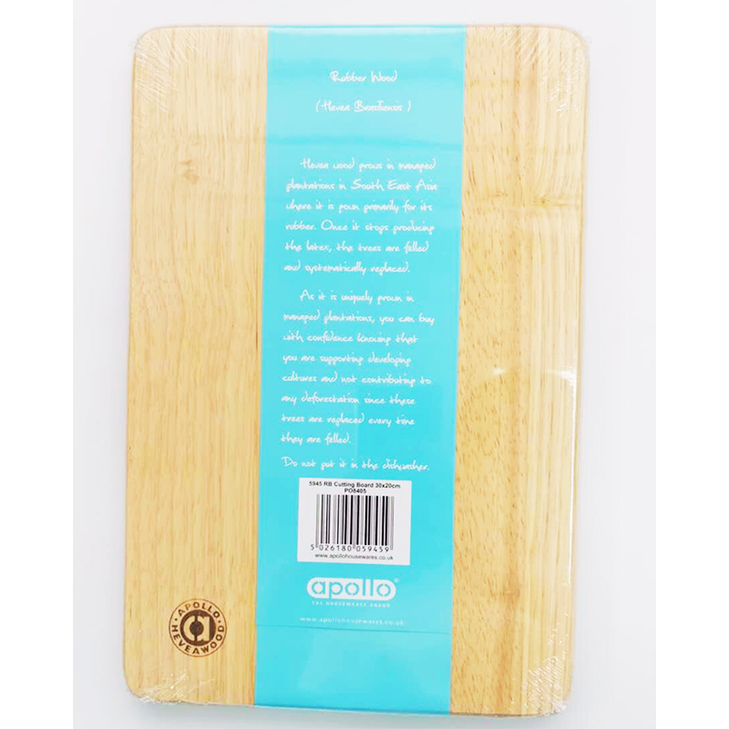 Wooden Fruit Veg Board Food Prep Chopping Board Kitchen Cutting Board 30cm x 20cm