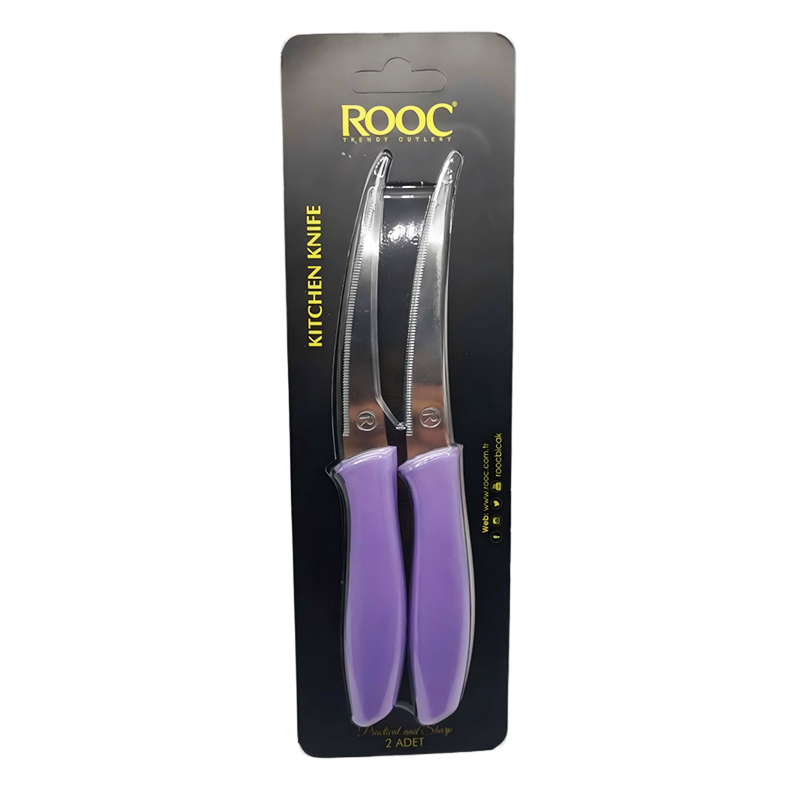 2 Set Stainless Steel Multipurpose Knife 4 Inch Kitchen Knife Random Colours