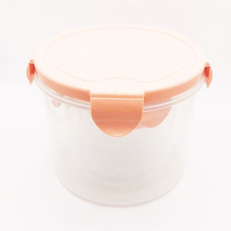 3PCS Plastic Round Food Storage Container - Random Colours.
