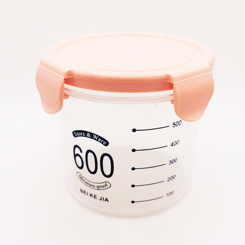 3PCS Plastic Round Food Storage Container - Random Colours.