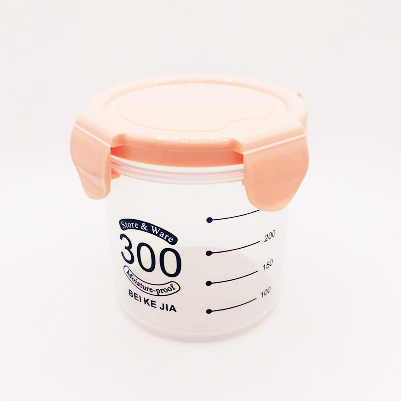 3PCS Plastic Round Food Storage Container - Random Colours.