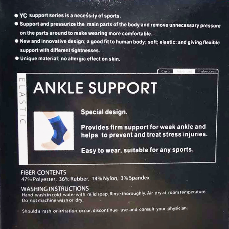 2 Pack Injury Straps Fitness Ankle Support Useful Fitness First AID