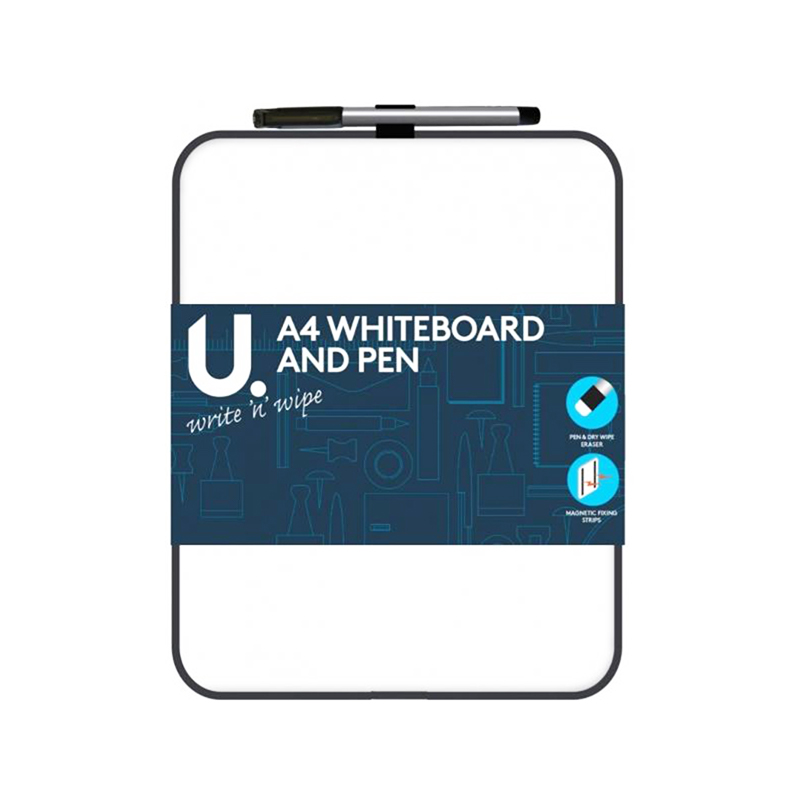 A4 27.5 x 21 cm Whiteboard Dry Erase Lap Board with Pen Kids Tool