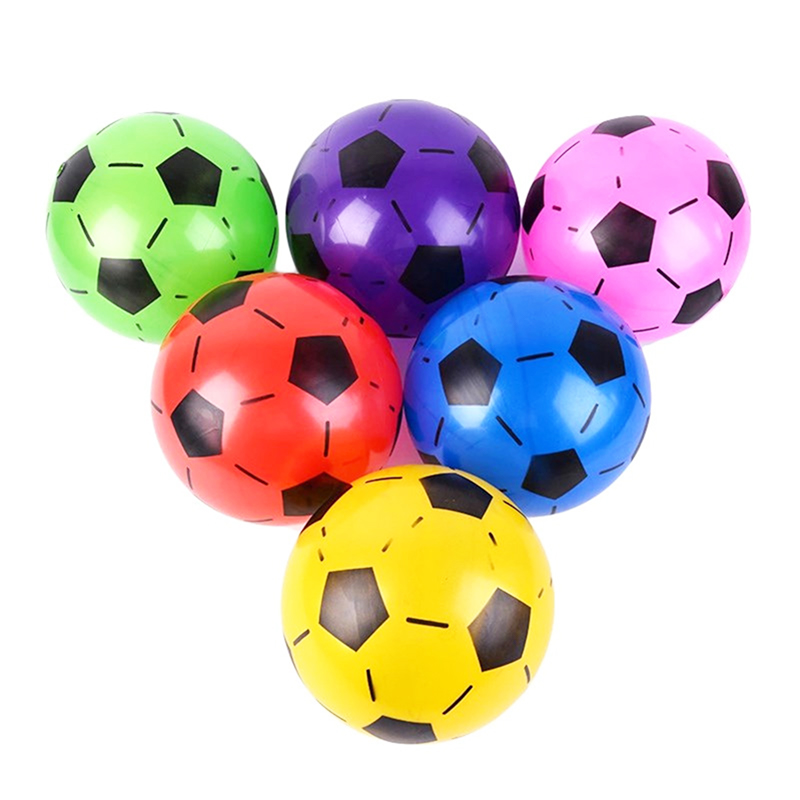 Kids Inflated Football Indoor Outdoor Play Ball Football Random Colour