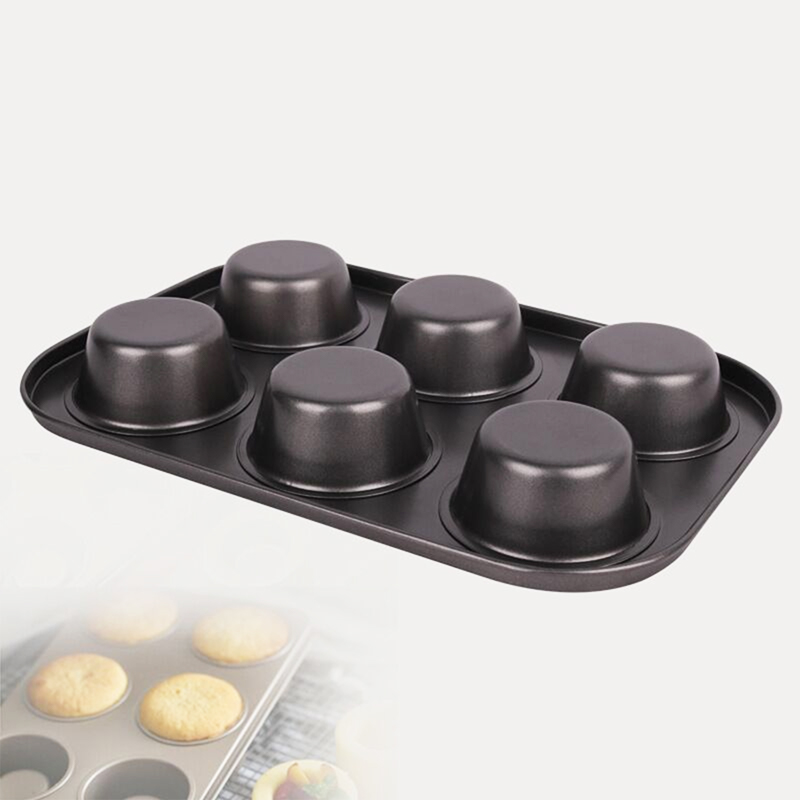 6-Cup Home Baking Muffin Cupcake Tray 26cm x 18.5cm