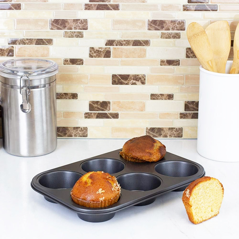 6-Cup Home Baking Muffin Cupcake Tray 26cm x 18.5cm