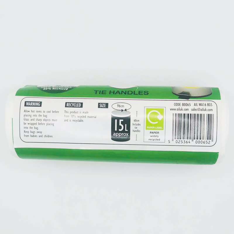 40pcs 15L Pedal Bin Bags Waste Liners with Tie Handles Home
