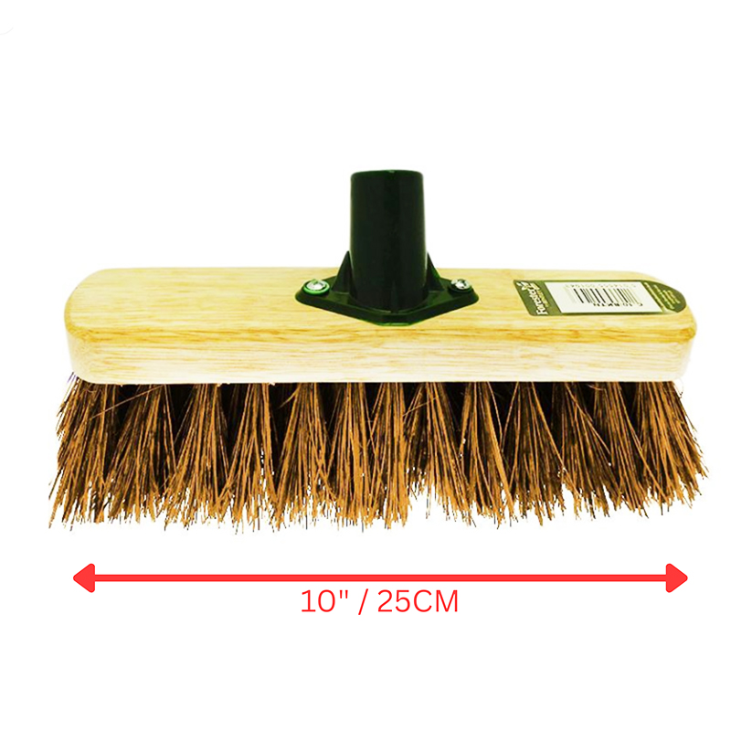 10 Inch Garden Broom Head Sweeping Bristle Brush Replacement