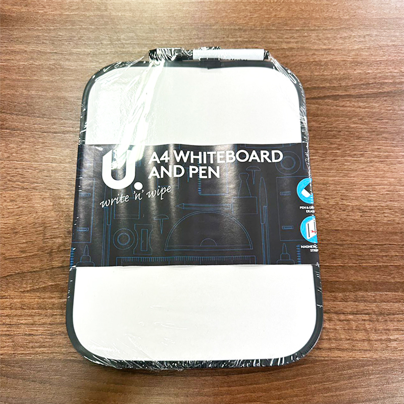 5PCS A4 Whiteboards with Pens 27.5 x 21cm Assorted Designs Randomly Sent