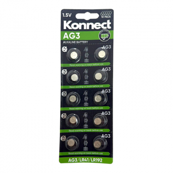 10pcs 1.5V Alkaline Button Batteries AG3 LR41