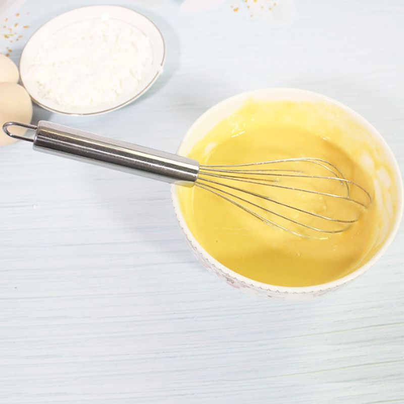 Stainless Steel Hand Whisk Egg Beater 36cm Mixture Mixer