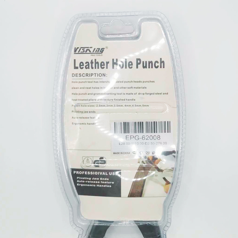 6 Hole Sizes Revolving Punch Plier Leather Hole Punch Tool