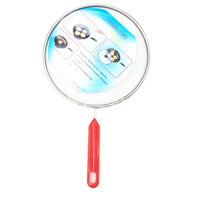 2PCS Silver Metal Frying Mesh Cover Guard Mesh Splatter Screen Food Protector