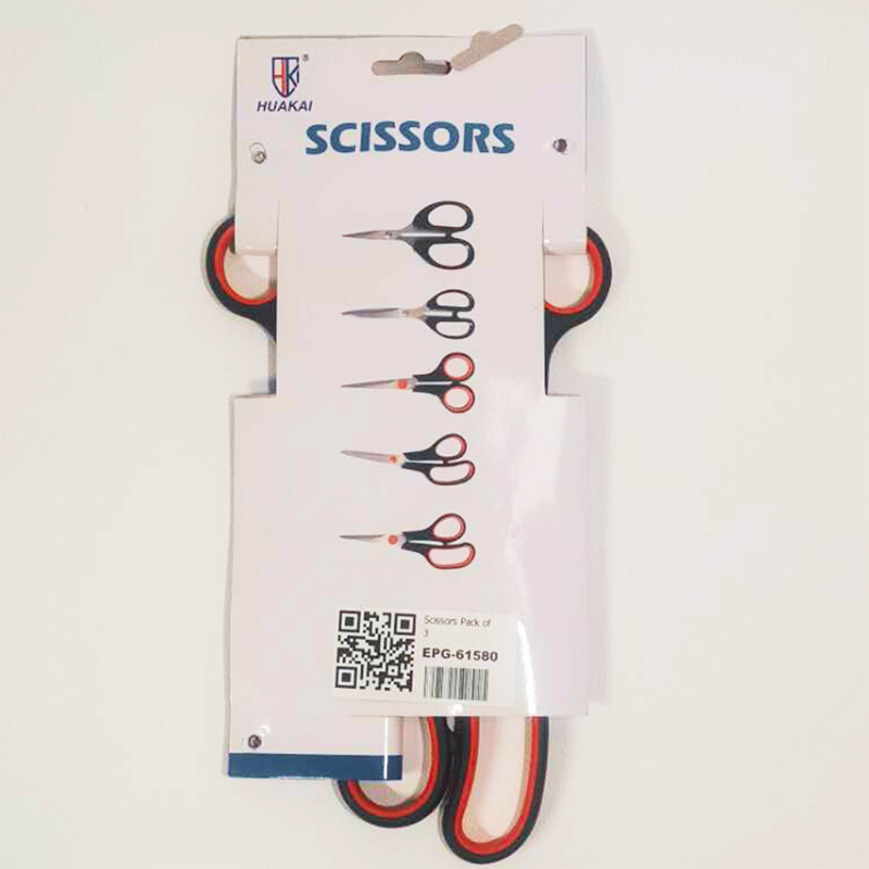 3Pcs Stainless Steel Scissor Set Diy Scissors for Kichen Office Soft Grip