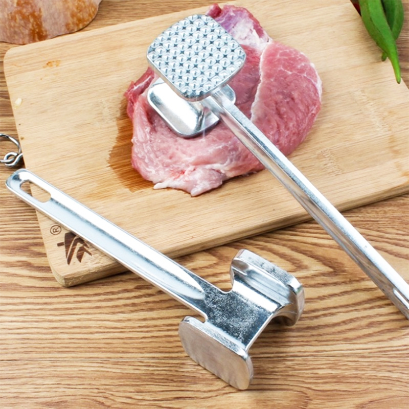 Aluminium Tenderizer Steak Beef Chicken Hammer Metal Meat Mallet